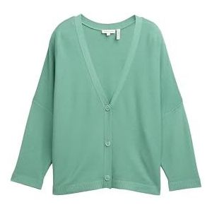 TOM TAILOR Cardigan gebreide jas voor dames, 13010 - Faded Green, XXL