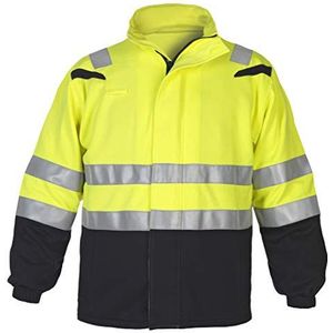 Hydrowear 043638YB Macedonie Fleece Jack, FR AST, 60% Modacryl/38% Katoen/2% Ast, Medium Mate, Geel/Zwart