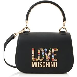 Love Moschino JC4337PP0IKJ0000 Handtas voor dames, zwart, Zwart