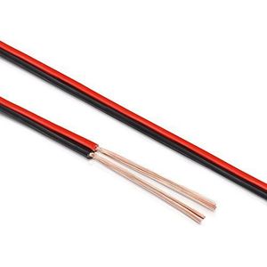 Manax SC2150RB-30 volume recherkabel 2x1,50 mm² CCA (boxkabel/audiokabel), ring 30 m, rood/zwart