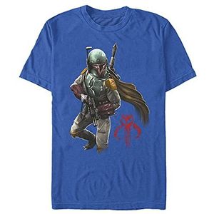 STAR WARS Mandalorian Warrior T-shirt voor heren, Royal Blauw, S