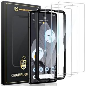 UniqueMe Premium inkijkbescherming voor Google Pixel 8, veiligheidsglas, automatische stofverwijdering, 9H volledige afdekking, beschermglas, anti-spy luchtbelvrij, hoesvriendelijk, 2 stuks