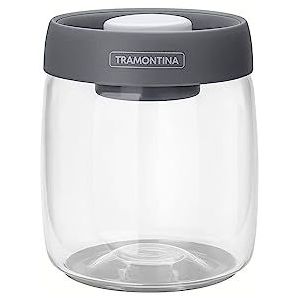Tramontina Voorraadpot, 0,8 l, vacuümdeksel, glas, vershouddoos, Ø 11,1 cm, transparant