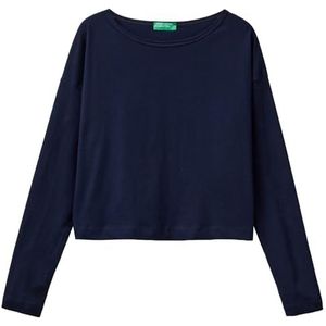 United Colors of Benetton t-shirt m/l, Blauw, XXS