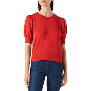 Minus Dames Liva Knit Tee T-shirt, lippenstift rood, XXL