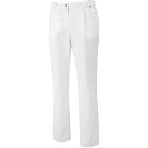 BP 1647-400-21-44n broek voor vrouwen, met plooien en zakken, 215,00 g/m² stofmix, wit, 44n