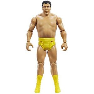 WWE HKP85 Basic WrestleMania Andre the Giant Actiefiguur, 15 cm, WWE verzamelstuk met accessoires, speelgoedcadeau voor kinderen en fans vanaf 6 jaar