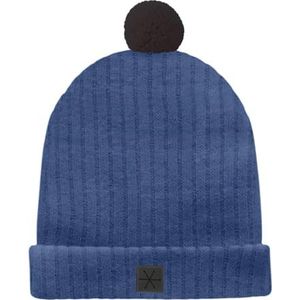 Pinokio warme wintermuts 50% katoen 45% acryl 5% polyurethaan, blauw, jongens, maat 47-52 (50), Blue W23, 50 cm