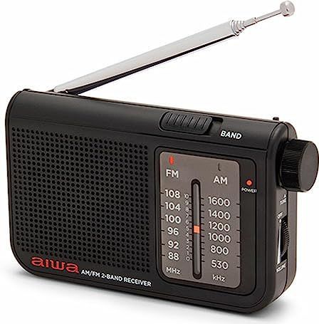 Aiwa - RS-55BK Draagbare Radio - Zwart - Hoge Geluidskwaliteit