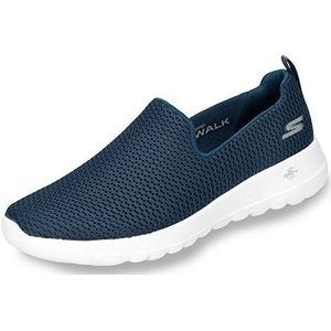 Skechers Ga lopen Joy dames Slip On Trainers Low-Top Trainers,Navy Textiel Wit Trim,42 EU