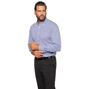 JP 1880 - Vichy 722859 - Herenhemd - Lichtblauw - Comfort Fit - Grote Maat XL