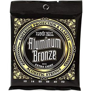 Ernie Ball Extra Light Aluminum Bronze Acoustic Guitar Strings - 10-50 Gauge