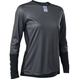 Fox Racing Defend mountainbike-shirt met lange mouwen voor dames, dark shadow, S