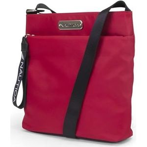 Nautica Dames Diver Nylon Small Womens Crossbody Bag Purse with Verstelbare Shoulder Strap Schoudertas, One Size, rood, Eén Maat
