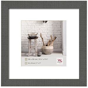 walther design HO330D Home houten fotolijst, 30 x 30 cm, grijs