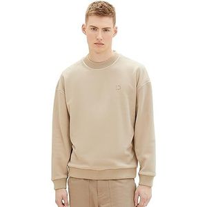 TOM TAILOR Denim Sweatshirt voor heren, 11704 - Silver Ecru, S