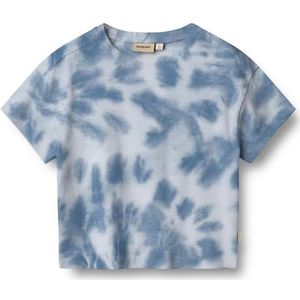 Wheat Jongens T-shirt S/S Tommy GOTS gecertificeerd, 9417 Blue Tie Dye, 92