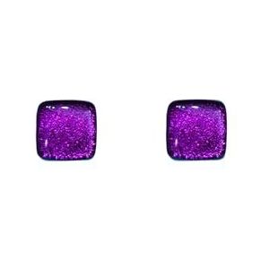 Stud earrings Sterling Silver Purple