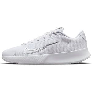 Nike Court Vapor Lite 2 Sneakers voor dames, wit/metallic Silver-Pure Platinum, 42 EU, Wit Metallic Silver Pure Platinum, 42
