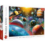 Trefl - Kosmos Puzzel - 1000 Elementen, Zon, Planeten, Planeten Lay-out, Universum, Adrian Chesterman, Doe-Het-Zelf puzzel, Creatief Spelen, Cadeau, Plezier, Klassieke puzzel