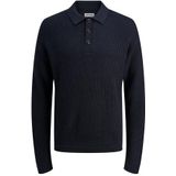 JACK & JONES - Trui - Blauw - Knitwear - Polokraag