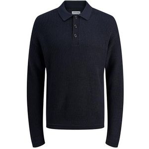 JACK & JONES - Trui - Blauw - Knitwear - Polokraag