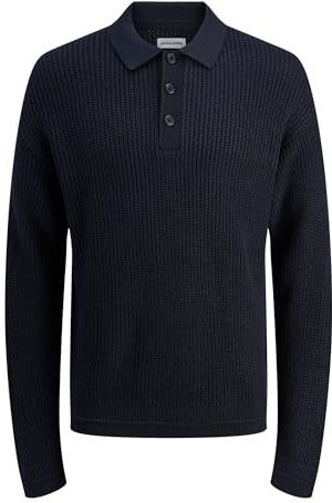 JACK & JONES - Trui - Blauw - Knitwear - Polokraag