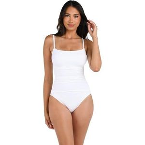 La Blanca Vrouwen Island Goddess Lingerie Eendelig Badpak, Wit, 2, Wit, 2