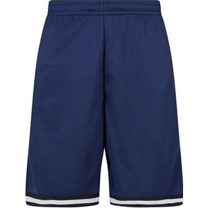 Urban Classics Heren Stripes Mesh Shorts, donkerblauw/zwart/wit, L