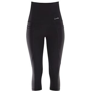 WINSHAPE HWL215C Functioneel Comfort ¾-tights voor dames, hoge taille, met drie praktische zakken, ultra zachte stijl, fitness, vrije tijd, yoga, pilates