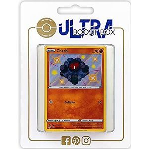 Charbi (Rolycoly) SV067 Glittering Shiny - Ultraboost X Epée et Bouclier 4.5 Destinées Radieuses - Doos met 10 Franse Pokemon kaarten