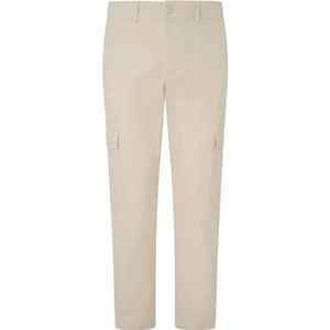 Pepe Jeans - Slim Cargo Poplin - Cargobroek - Veelkleurig - Ivoorbeige Wit