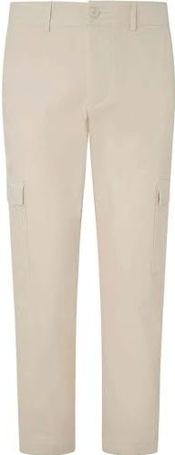 Pepe Jeans - Slim Cargo Poplin - Cargobroek - Veelkleurig - Ivoorbeige Wit