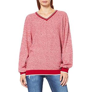 Blue Seven Herentrui met contrasterende strepen, Rood (hoogrood Orig 338), L