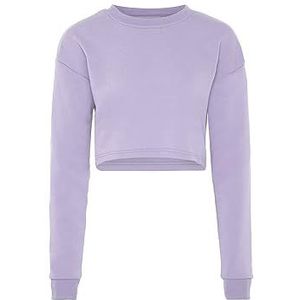 NINDIE Sweatshirt voor dames, lavendel, L
