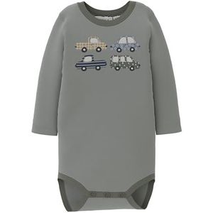 NAME IT Nbmwillow Wool Ls Body, grijs, 62 cm