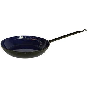Riess, 0561-025, boerpan 30, klassiek, zwart/blauw, diameter 30 cm, email, braadpan, emaille pan, traditionele vorm, inductie