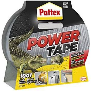 Pattex Power Tape, extra sterk plakband voor zware lasten, zwart plakband voor bijna alle oppervlakken, plakband en waterdicht plakband, 48 mm x 25 m