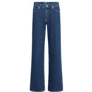 Karl Lagerfeld - Jeans - Blauw - Mid Rise Relaxed Denim - Relaxed Leg