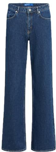 Karl Lagerfeld - Jeans - Blauw - Mid Rise Relaxed Denim - Relaxed Leg