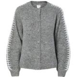 Yas - Olly - Cardigan - Gebreid Vest - Ronde Hals - Lange Mouwen