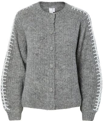 Yas - Olly - Cardigan - Gebreid Vest - Ronde Hals - Lange Mouwen