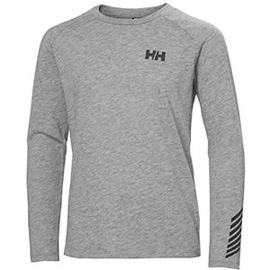 Helly Hansen Jr Loen Tech Ls Top 14 Grijs Melange