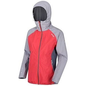 Regatta Dames Imber III' Ademend Getapete Naden Mesh Gevoerde Hooded Jassen Waterdicht Shell, Rode Hemel/Dapple, 8