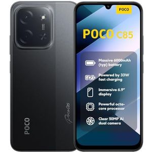 POCO C85 - Smartphone - Zwart - 8GB RAM - 256GB Opslag
