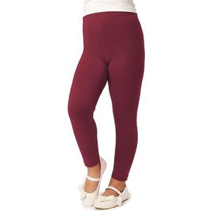 Merry Style Meisjes Lange Legging van Viscose MS10-130 (Bordeaux, 122 cm)