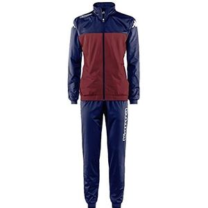Kappa Alphonse Trainingspak voor jongens, Granata, Rood/Marineblauw, XL