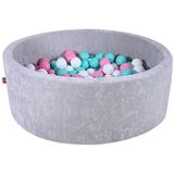 knorr toys 68175 ballenbad soft-grey-300 ballen roze/crème/lichtblauw