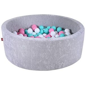 knorr toys 68175 ballenbad soft-grey-300 ballen roze/crème/lichtblauw