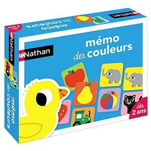 Nathan - Memo educatief spel voor het combineren van foto's en kleuren vanaf 2 jaar, 31616